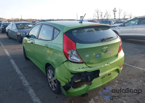 2013 Hyundai Accent Se из США, поврежденный, VIN KMHCU5AEXDU091006
